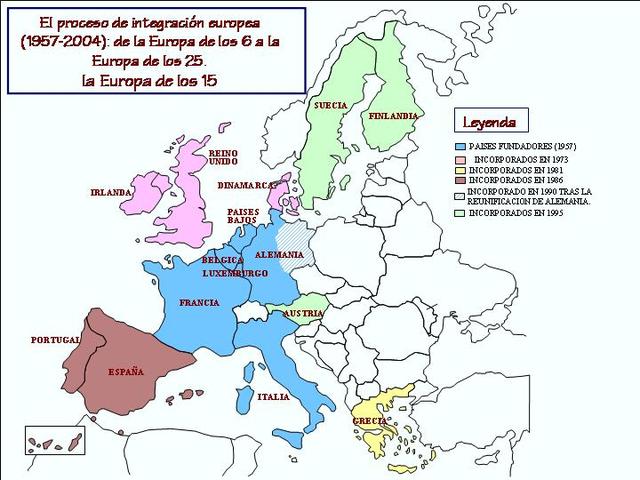 Más integrantes en la Unión Europea