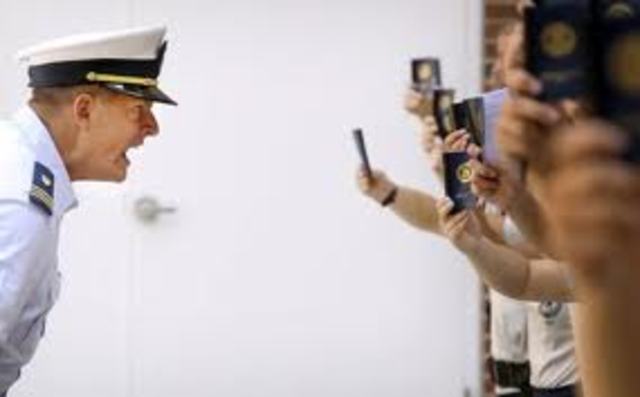 In the classroom with the school trainer