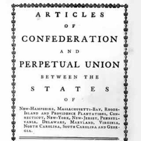 Articles of Confederation were Created