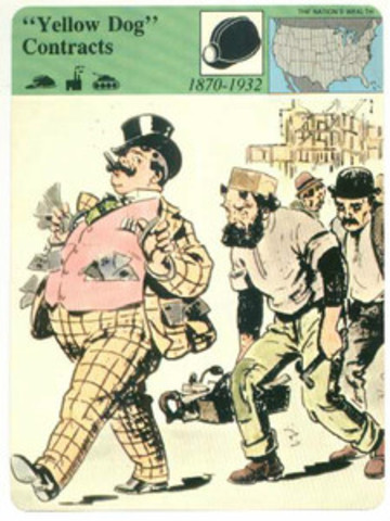 Outlawed Yellow Dog Contract