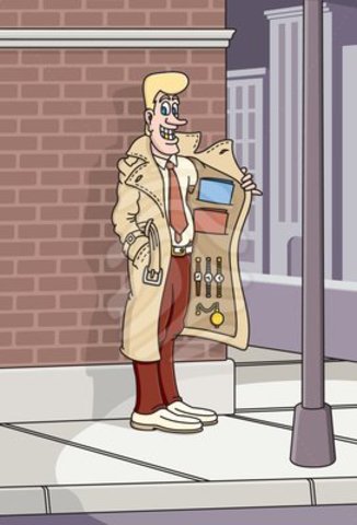 Alice spots Gregory Madison on a campus street