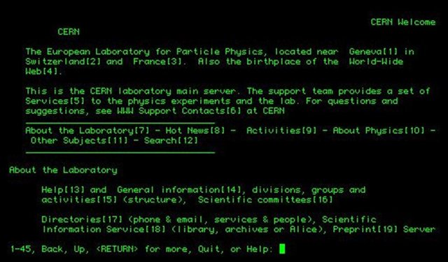первый текстовый браузер