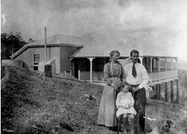 The Smith when they built their first house in 1909