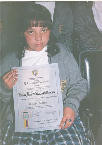 Mi grado como bachiller.