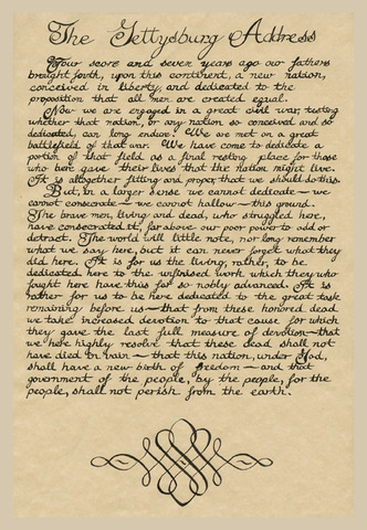 The Gettysburg Address