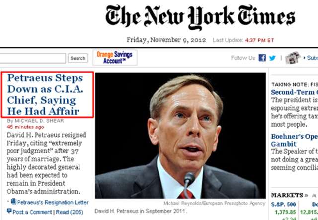 La démission du général