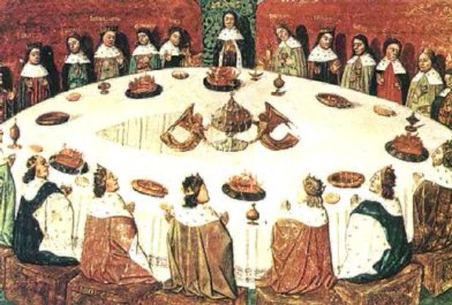 el primer banquete en la edad media