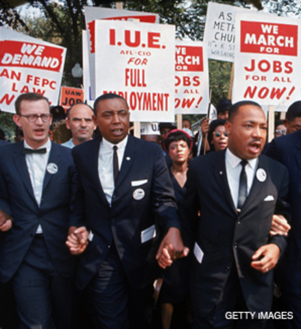 The violence happening in when King leads a march