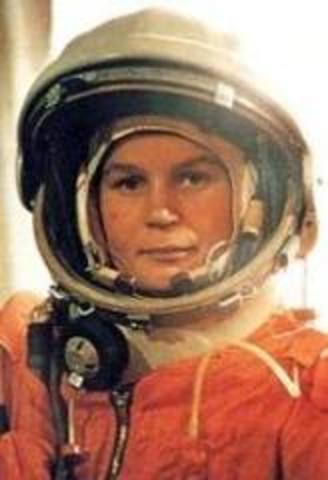 Valentina Tereshkova 1st woman in space by USSR
