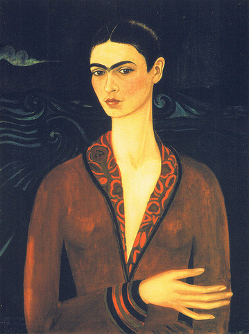 Frida creates her first painting.