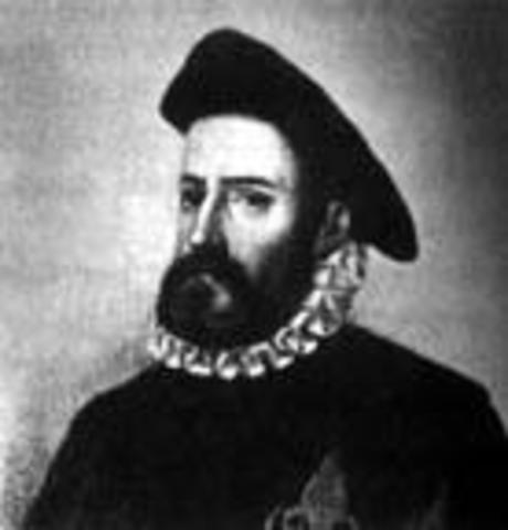 Llegada de Luis de Velasco, segundo Virrey de la Nueva España