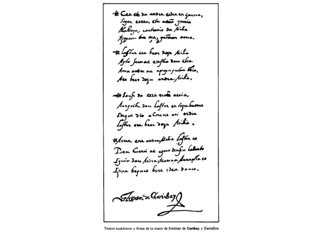 ESTEBAN DE GARIBAYren errefrauak