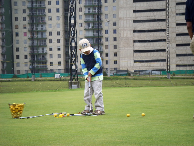 My first times playing golf