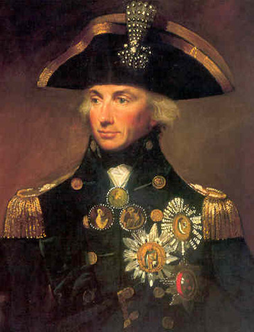 Admiral Lord Nelson Defeats Napoleon at Trafalgar