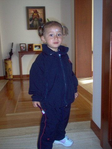 My sister´s first day at school