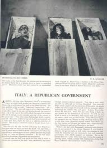 Mussolini was killed