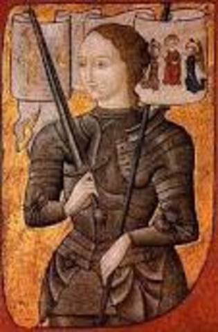 Joan of arc joind the war.
