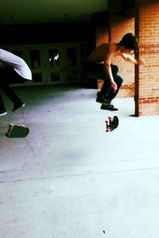 I started skateboarding.