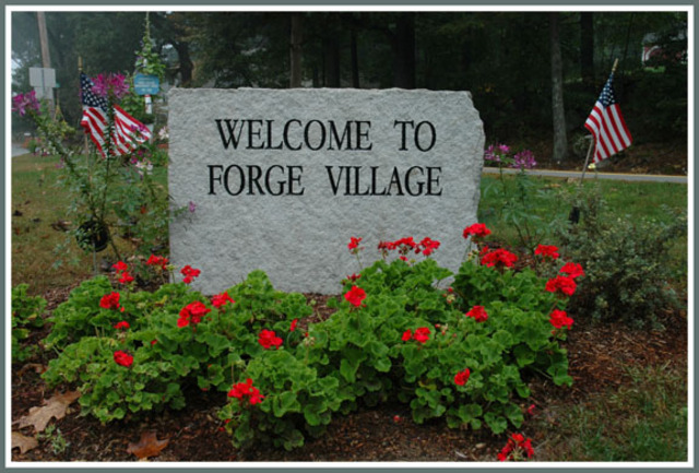 First of 5 iron forger erected in Forge Village (the 4th or 5th earliest in New England)