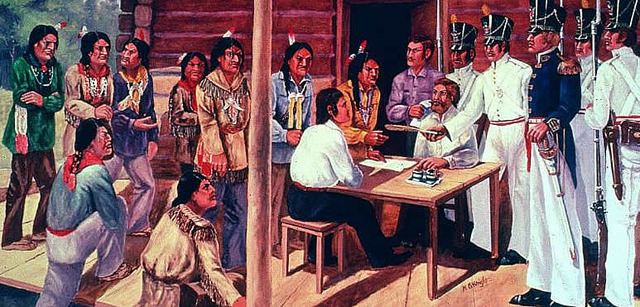 Indians sign treaty with Chelmsford and the mass general court giving up their claim/right to use the land of Westford as their hunting ground