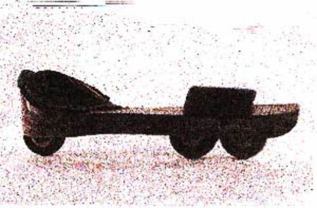 First patented roller skate design