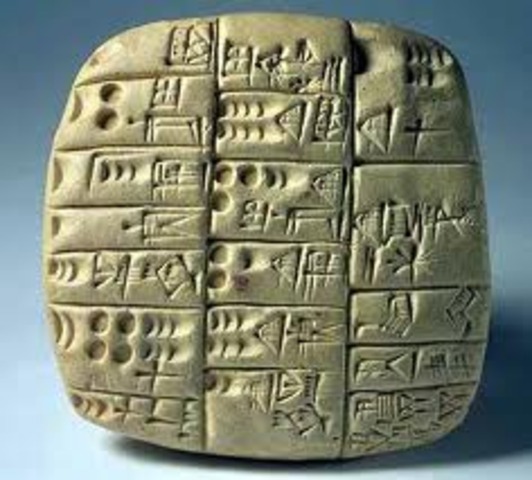 writing 3500 bc