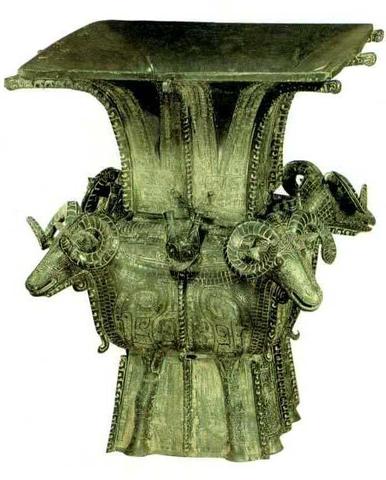 Shang dynasty ends BC