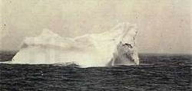 11:40 PM- The Titanic hits the iceberg on the starboard side.