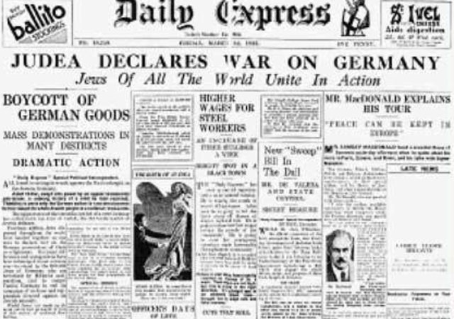 The First Declaration of war and sucsession of declarations by Austria, Russia, Germany and Great Britian.