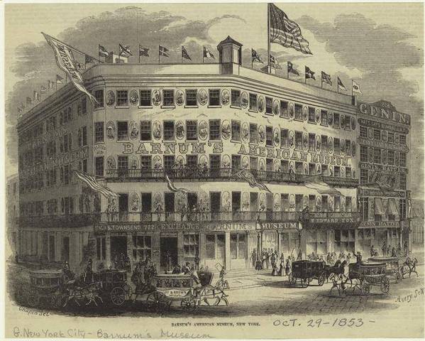 Barnum bouwt zijn American Museum in New York