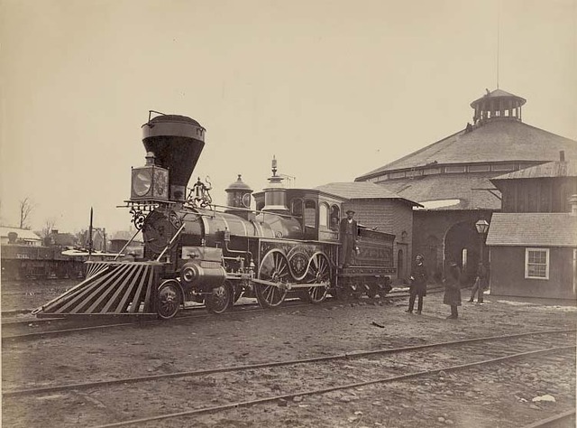 The first steam powered locomotive in Britain