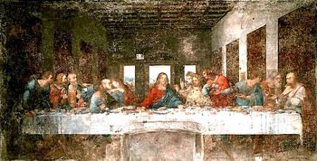 Leonardo begins The Last Supper
