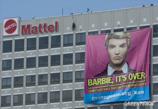 Mattel refuse l’utilisation du bois issu de la déforestation