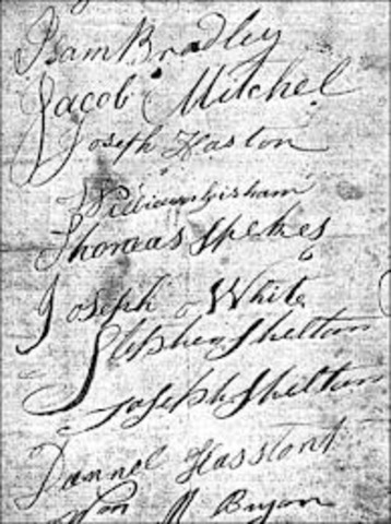 First known petition asking for the establishment of a West Precinct of Chelmsford submitted