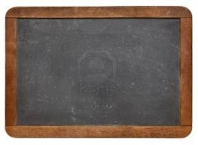 19th century chalkboard and slate