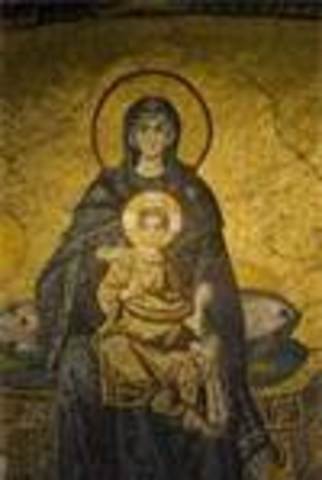 Virgin and Child Enthroned