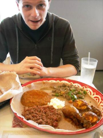 Ethiopian food is had