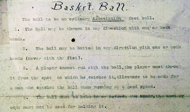 Original 13 Basketball Rules Created