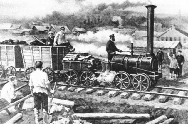 Invention of the steam locomotive