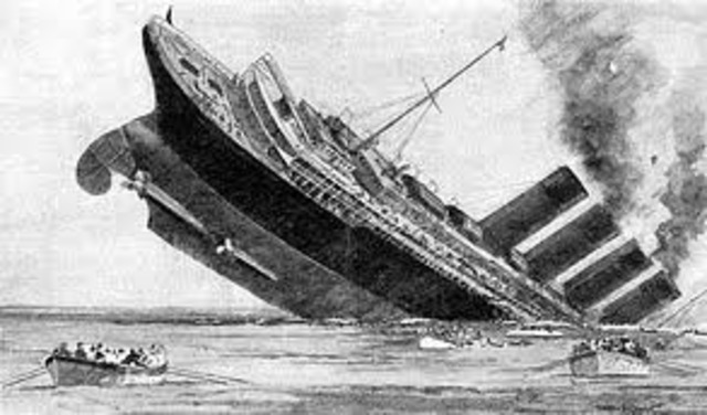 Lusitania Sinks