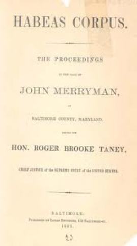 Suspension of Habeas Corpus