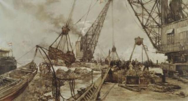 Aanleg dijken zuiderzee