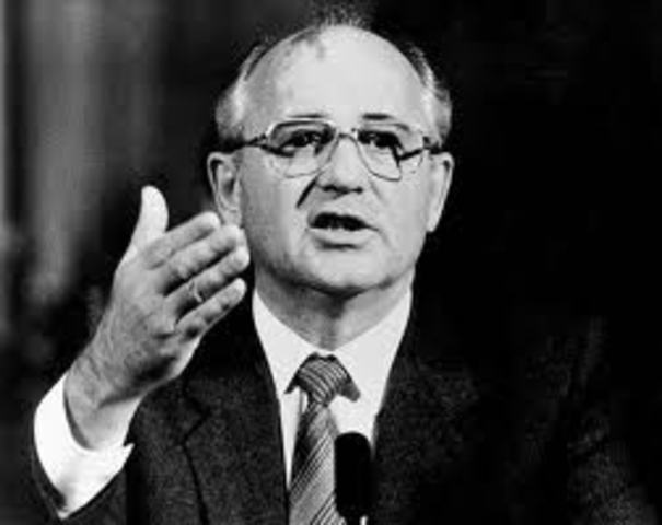 Mikhail Gorbachev ascends to power in Soviet Union