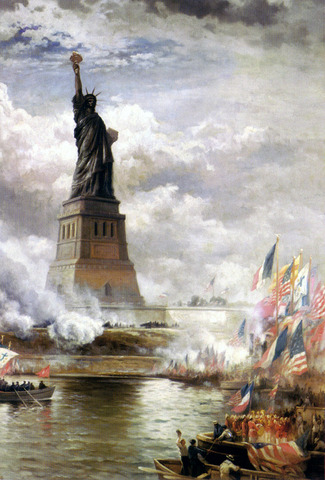 US accepts Statue of Liberty from France