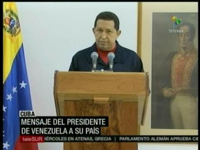 Chávez confirma que tiene cáncer