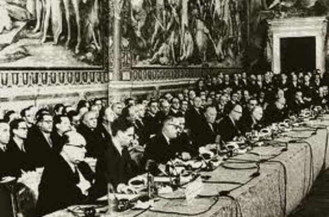 Tratado de Roma. Se crea la C.E.E