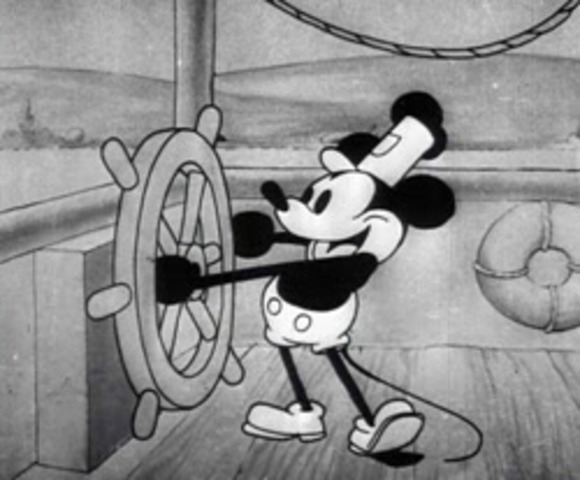 Walt Disney created the first cartoon with synchronized sound called "Steam Boat Willy"