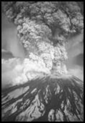 Mt. St. Helens erupts
