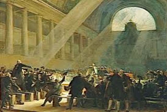 Louis's acceptance of Mirabeau's proposed constitutional monarchy