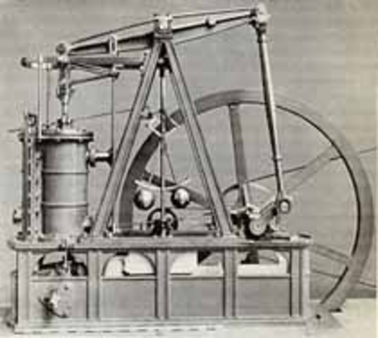 James Watt builds first steam engine